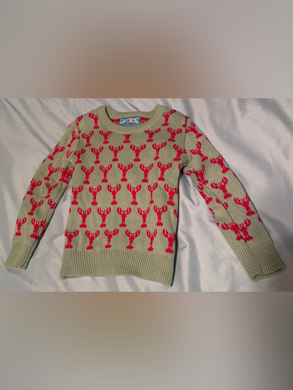KJP Kids by Kiel James Patrick Red Lobster 🦞 Crewneck Sweater - Size 3T